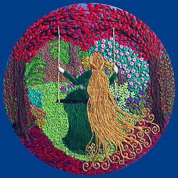 Artwork thumbnail, The Lady on the Swing by SewingSongbird