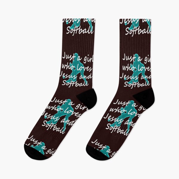 Item preview, Cute Christian Design Just a girl who Loves Softball & Jesus designed and sold by LGamble12345.