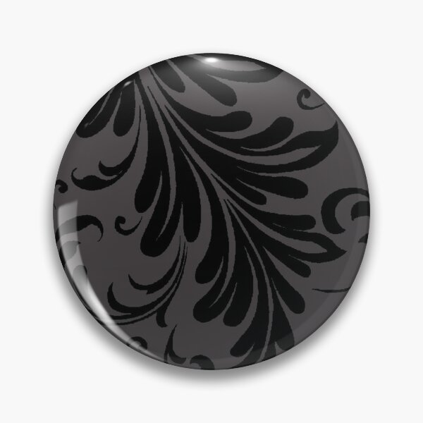 Item preview, Fancy Acanthus Pattern Black on Black designed and sold by Pixelchicken.