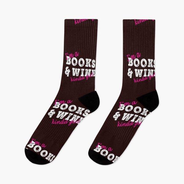 Item preview, Funny I'm a Books and wine kinda girl designed and sold by LGamble12345.
