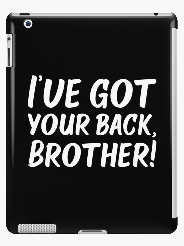 Coque Et Skin Adhesive Ipad Je Vous Soutiens Mon Frere Freres Et Sœurs Citations Noir Par Wintre2 Redbubble