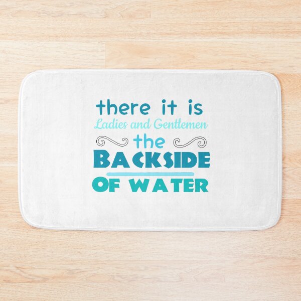 the backside of water-jungle cruise Bath Mat