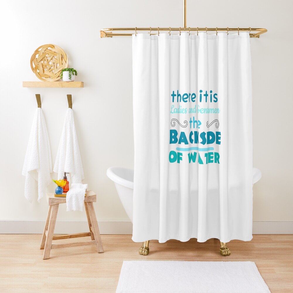 "the backside of waterjungle cruise" Shower Curtain by lyndsaykate