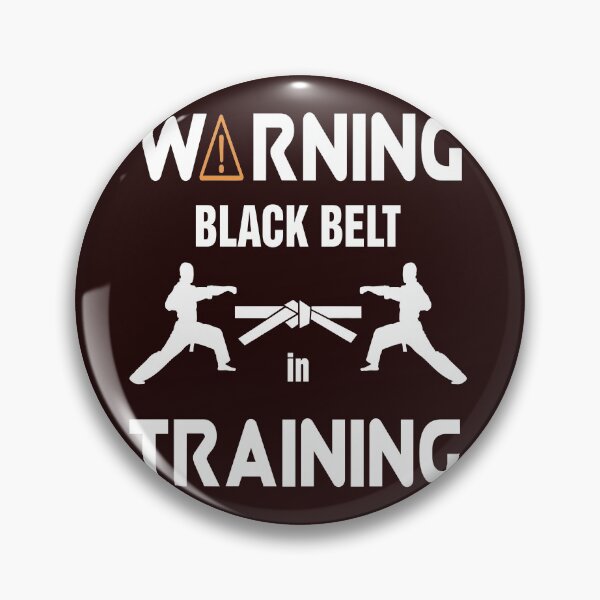 Item preview, Cool Karate design Warning black belt in training designed and sold by LGamble12345.