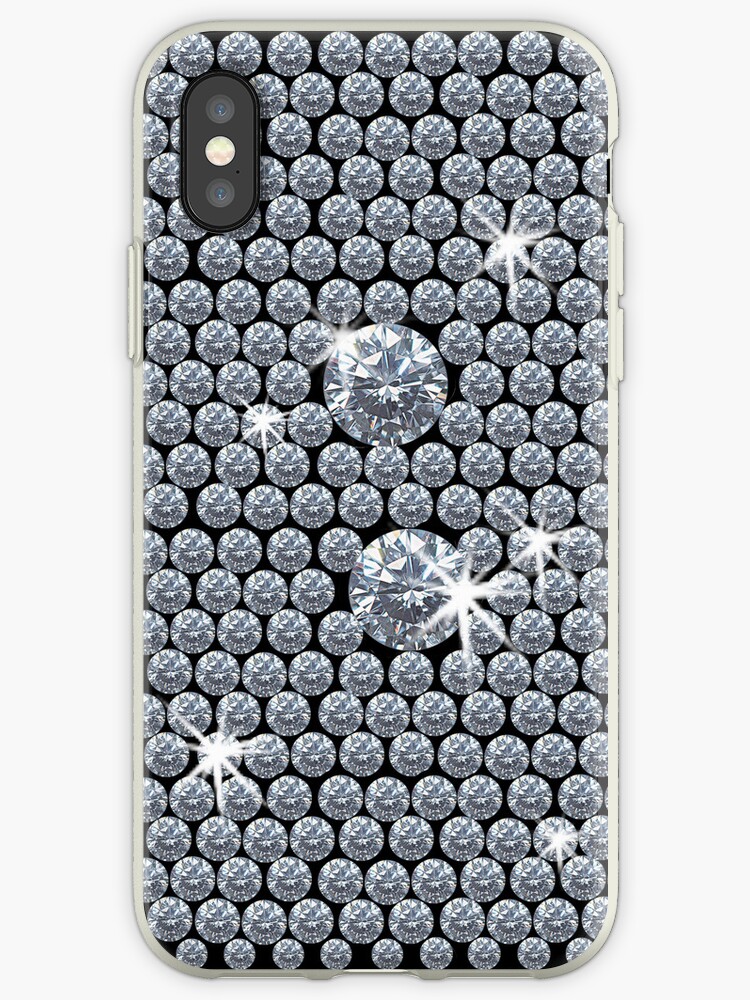 "Diamond Bling Black" iPhone Case & Cover by sandnotoil Redbubble