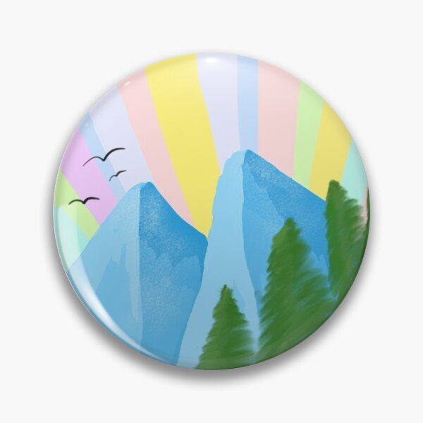 Item preview, Mountain scene stickers designed and sold by Kitkat0001.