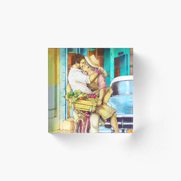 Valentines Hannigram Acrylic Block