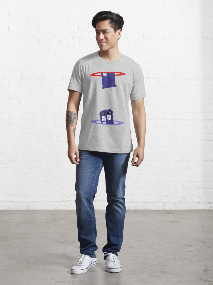 Alternate view of Police Box in a Portal. Essential T-Shirt