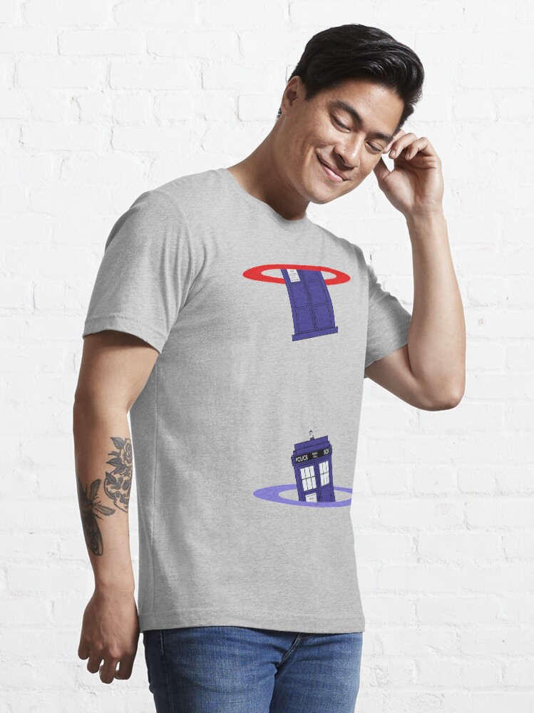Alternate view of Police Box in a Portal. Essential T-Shirt