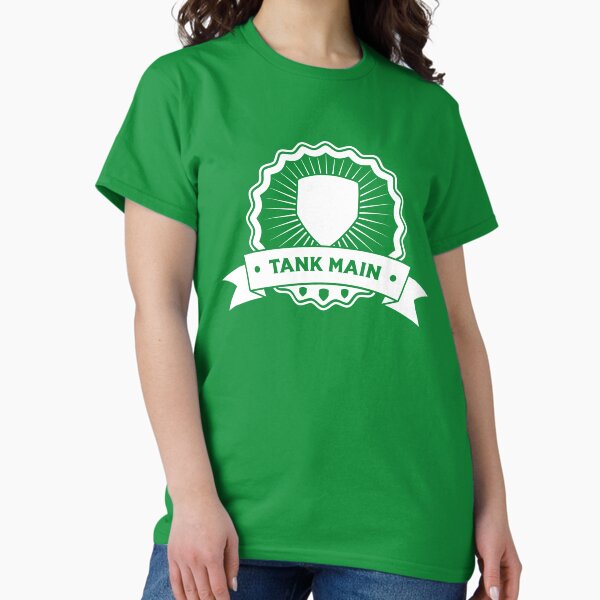 Vista previa del artículo con la obra «Emblema de juego "Tank Main"», diseñado y vendido por ThirdCultureKidDesigns.