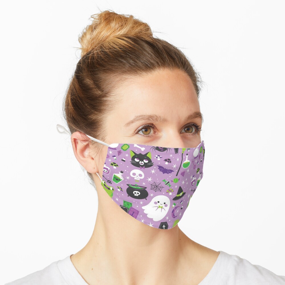 Cute Halloween pattern Mask