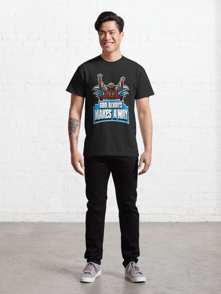 Alternate view of God Always Makes A Way Classic T-Shirt