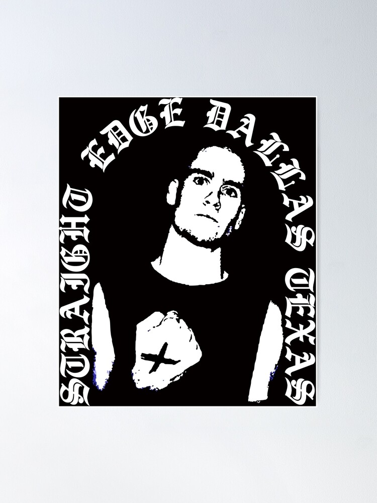 Thumbnail 2 of 3, Poster, Straight Edge Dallas Texas designed and sold by greenarmyman.
