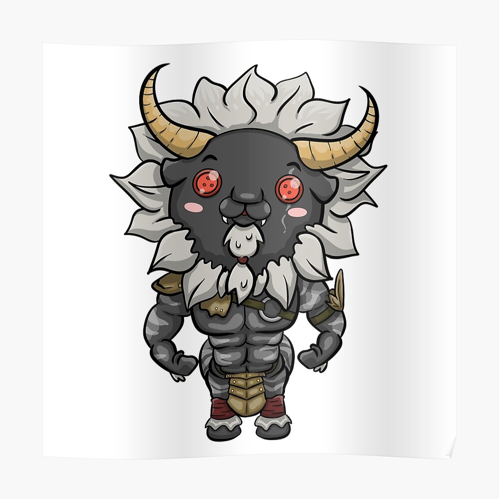 White Maned Plush Lynel Sticker By Itsmyartyafoo Redbubble