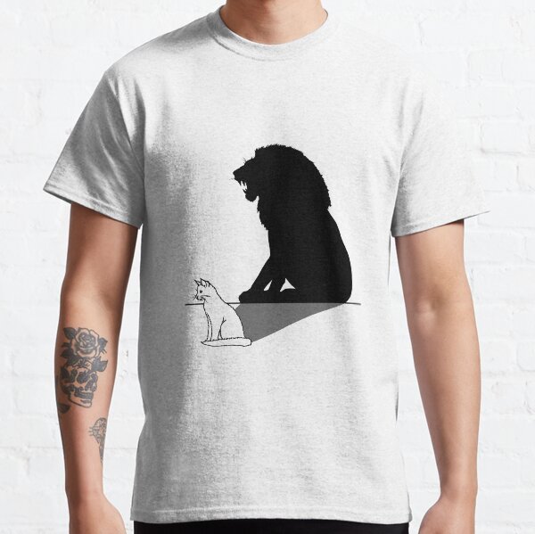Cat with lion shadow Classic T-Shirt