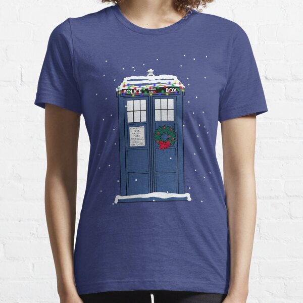Festive Police Public Call Box. Essential T-Shirt