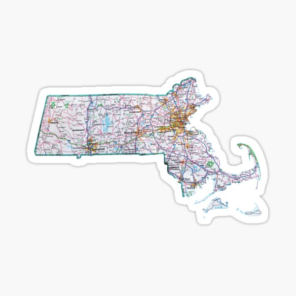 Item preview, Massachusetts Roadmap designed and sold by Havocgirl.
