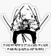 Asura Zoro Version Black Sticker