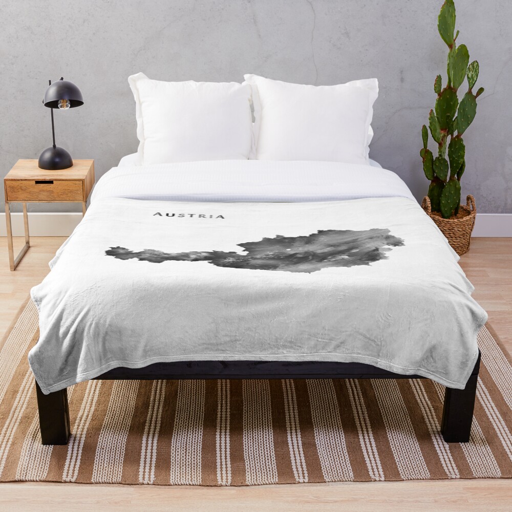 "Austria Map" Throw Blanket for Sale by MonnPrint Redbubble