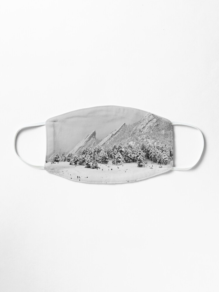 Alternate view of Sliding At The Flatirons, Boulder Colorado Mask