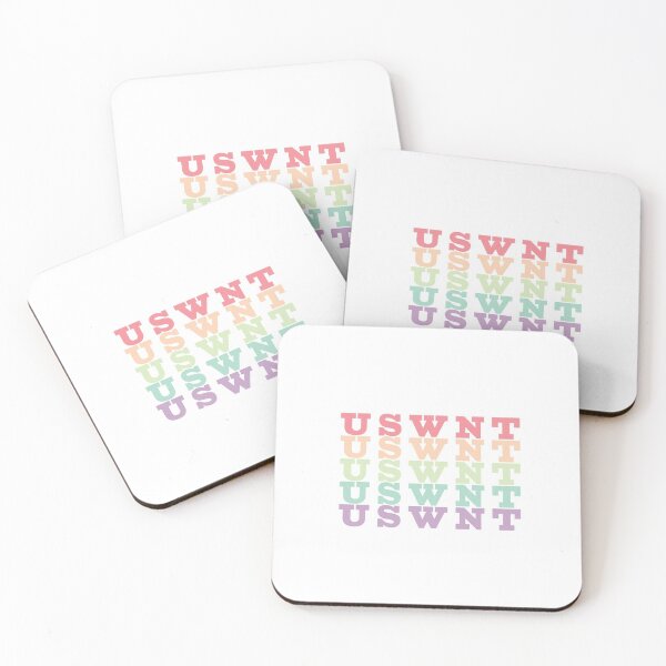 Item preview, US women's national soccer team pastel rainbow USWNT designed and sold by tequilastickers.