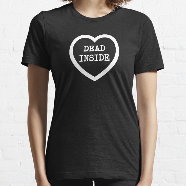 Dead Inside Skeleton Heart Romantic Love Emo Gothic Horror Naughty