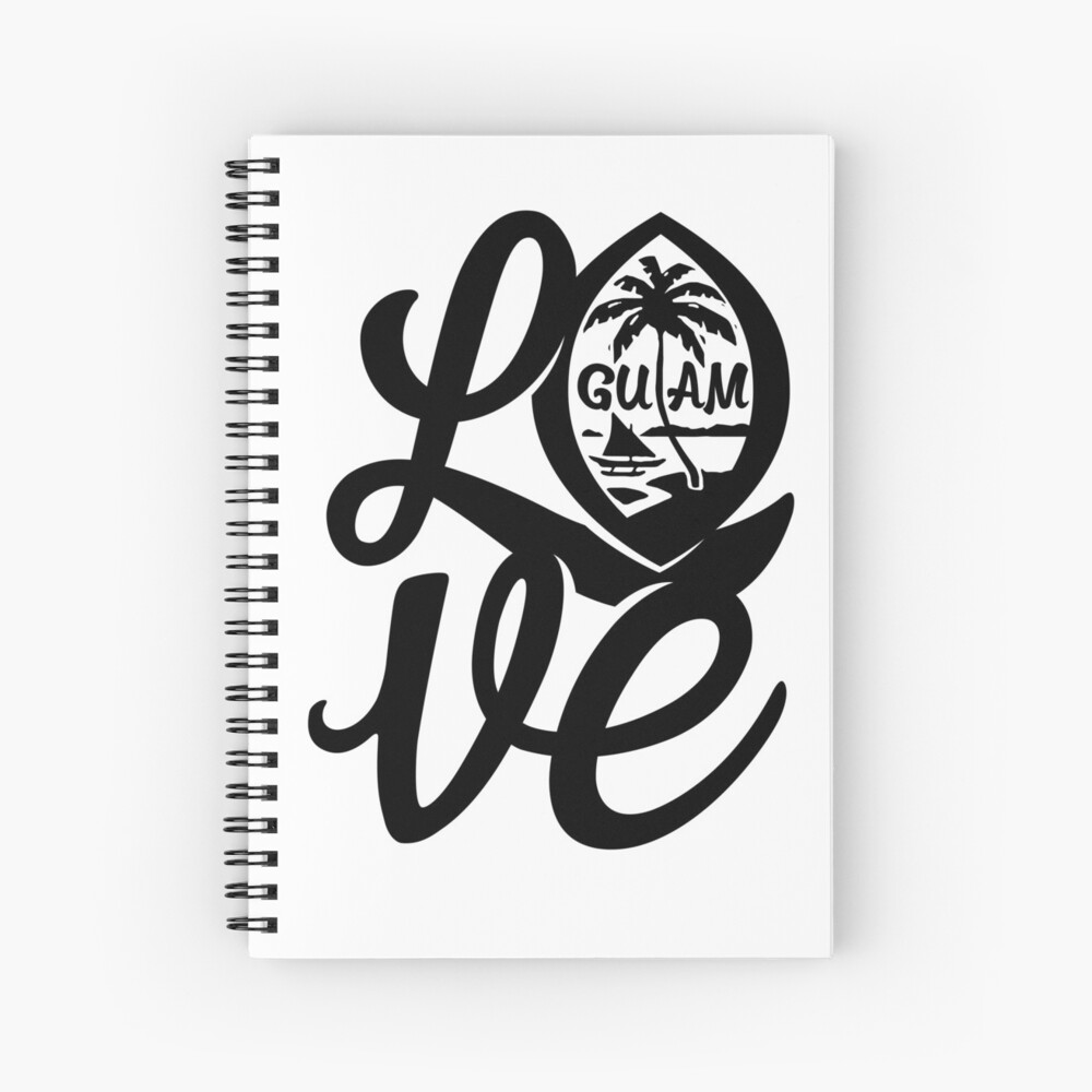 LOVE GUAM Black Sticker for Sale by TheLocalFabric | Redbubble