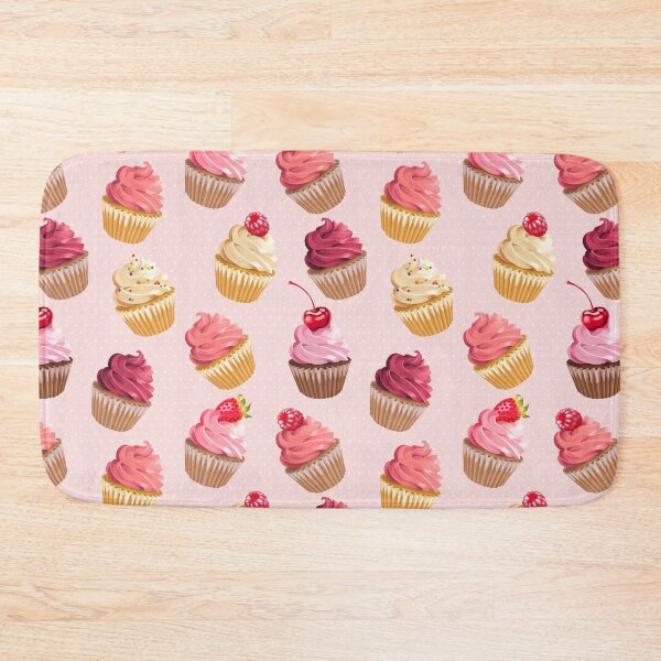 Item preview, Delicious Pink Retro Cupcakes designed and sold by newburyboutique.