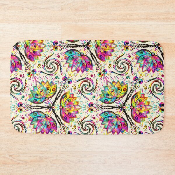 Item preview, Lotus flower, spirituality, psychedelic pattern, ornaments, mandala, design, art, fantasy, magic, geometry, rainbow designed and sold by lavalova.