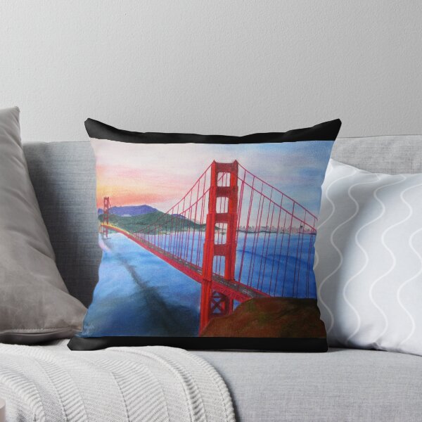 Item preview, Puesta de sol del Golden Gate designed and sold by Angelamloder.
