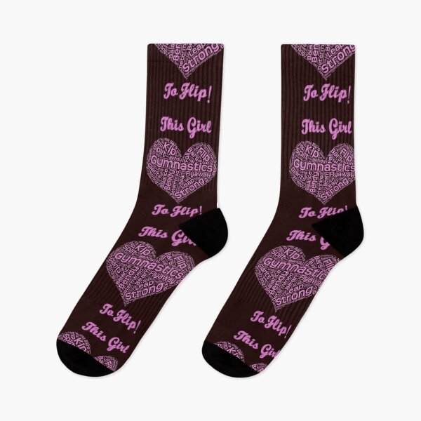 Item preview, Cute This Girl Loves to Flip Gift WordCloud for Gymnastics fans designed and sold by LGamble12345.