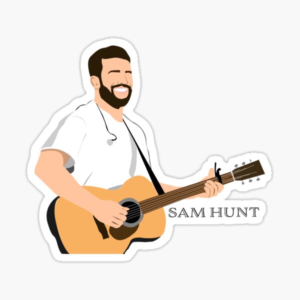 Set of 3 Sam Hunt Stickers