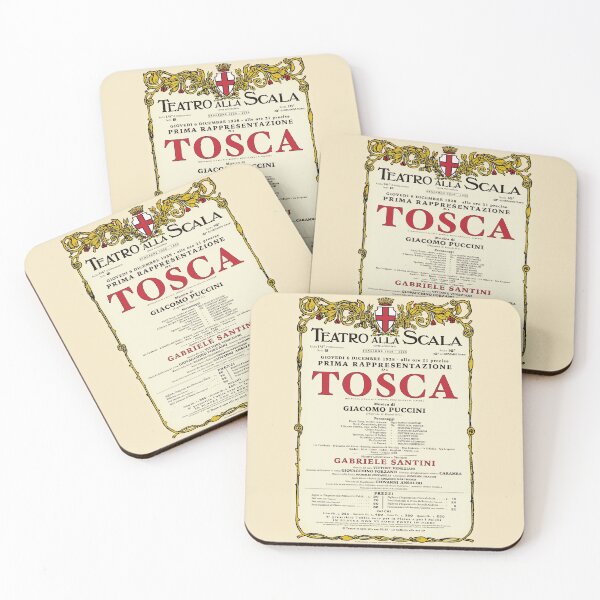 Item preview, Vintage-Style La Scala Tosca Opera Poster designed and sold by travelwitheric.