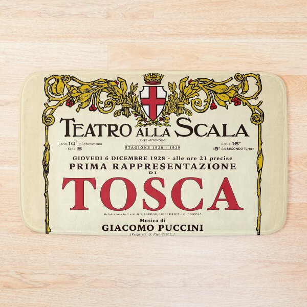 Item preview, Vintage-Style La Scala Tosca Opera Poster designed and sold by travelwitheric.
