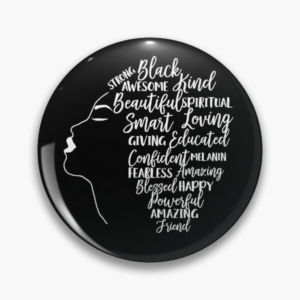 Item preview, Black Woman Words in Curly Hair designed and sold by blackartmatters.