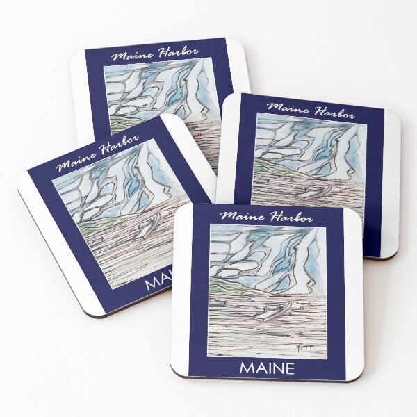 Item preview, Maine Harbor w/border designed and sold by Motorzooi.
