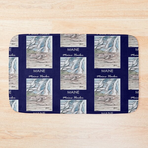 Item preview, Maine Harbor w/border designed and sold by Motorzooi.