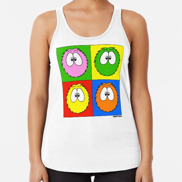 Popart Fluffballs Racerback Tank Top