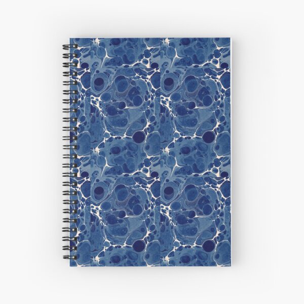 Item preview, Antique Marbled Paper Blue White designed and sold by Pixelchicken.