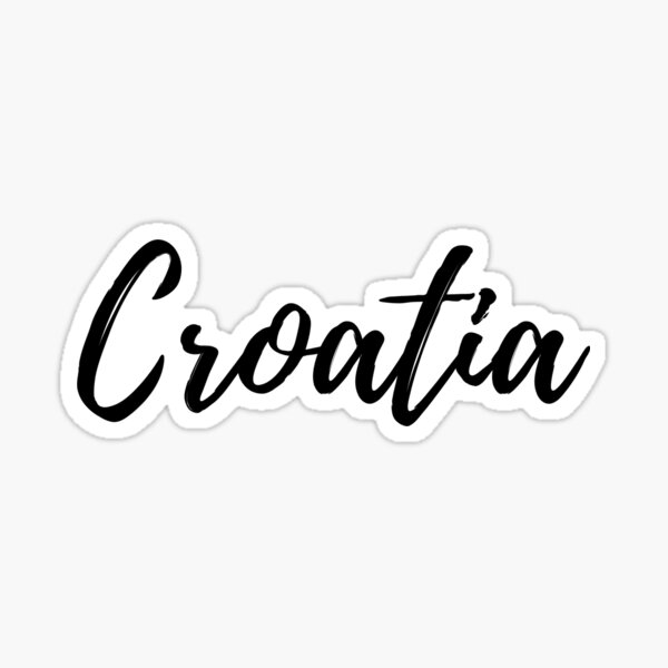 Autocollant Vinyle Croatie "Croate Né Et Fier" - 100x100 Mm, Résistant Aux Intempéries, Pour Voiture, Casque, Vitre