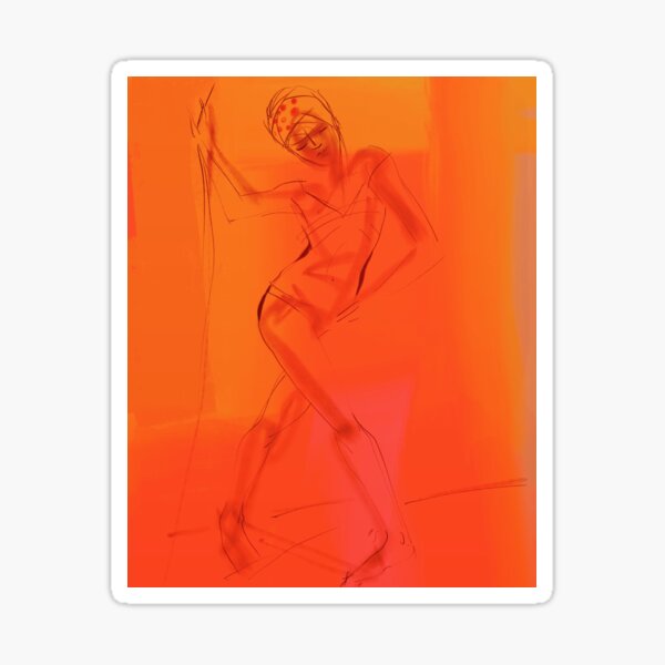 Hot Summer series: She is on Fire Sticker