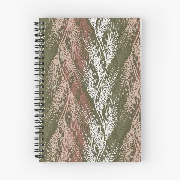 Item preview, Wheat ears seamless pattern beige white dark green. Wild herbs. Wild life designed and sold by Yulia Chepurova.