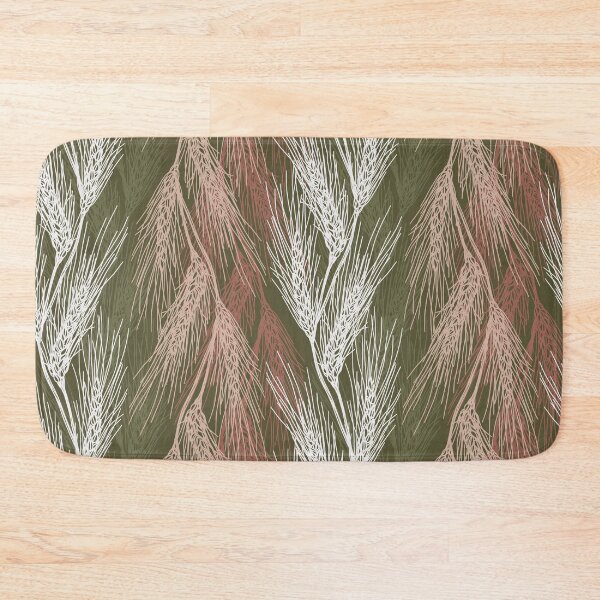Item preview, Wheat ears seamless pattern beige white dark green. Wild herbs. Wild life designed and sold by Yulia Chepurova.