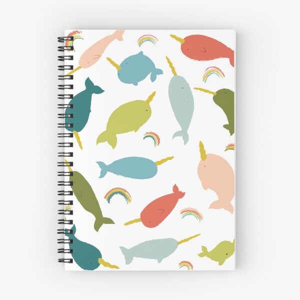Item preview, Happy Rainbow Narwhals Pattern designed and sold by kjeppson.