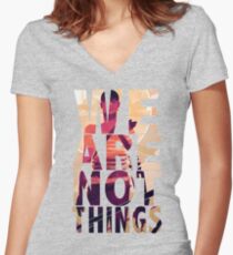 We Are Not Things Women's Fitted V-Neck T-Shirt