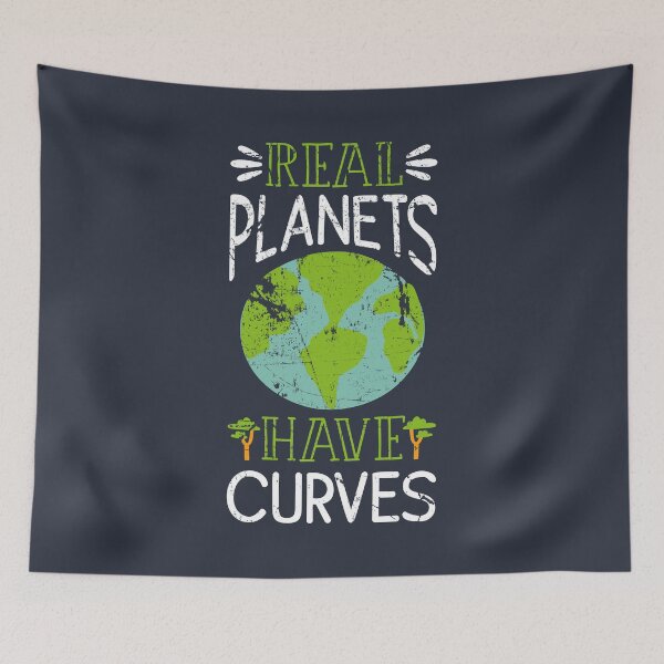 Item preview, Real Planets Have Curves Round Earth Society  designed and sold by highparkoutlet.