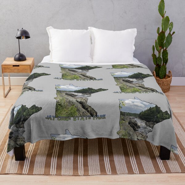 Item preview, Minnesota State Outline (Jay Cooke State Park) designed and sold by gorff.