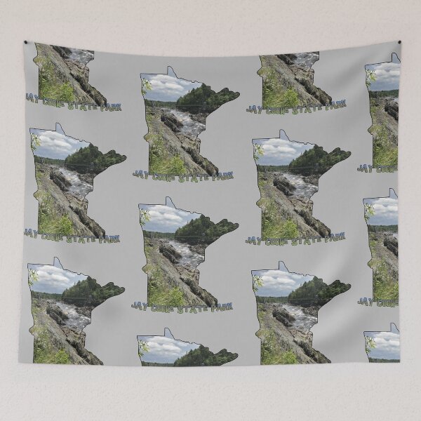 Item preview, Minnesota State Outline (Jay Cooke State Park) designed and sold by gorff.