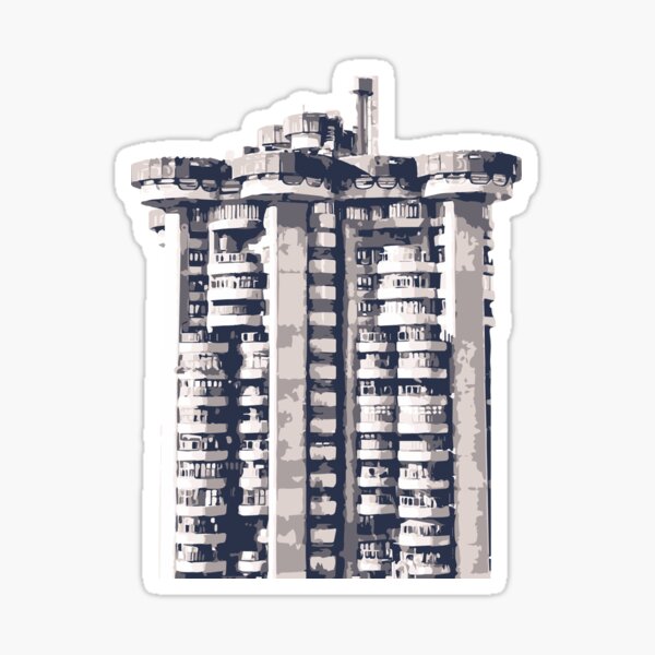 Item preview, Madrid - Torres Blancas minimal designed and sold by ArchiCrumbs.