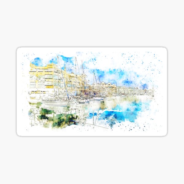 Item preview, Spain, marina at Costa del Sol, Benalmadena designed and sold by neteor.
